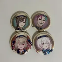 にじさんじ　缶バッチ　ビスケット4点セット