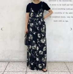 ヤマダヤ　Aga　 花柄 シフォン サロペット 　日本製　スコットクラブのサムネイル