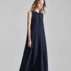 SHEIN ロングワンピース ネイビー