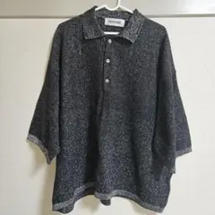 DISCOVERED グリッター　ポロシャツ　シルバー　3