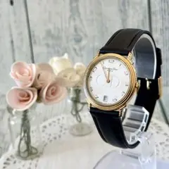 【希少】Christian Dior ディオール 腕時計 ラウンド CD柄.