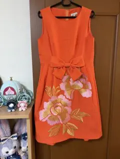 M'S GRACY ノースリーブワンピース 38 オレンジ M'S GRACY ノースリーブワンピース 38 オレンジ - メルカリ