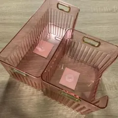 スリーピー冷蔵庫用収納ケースピンク4個セットTikTok THREEPPYギャル