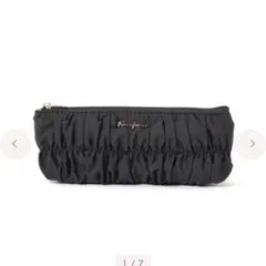 Francfranc ギャザー ペン＆アイグラスケース ダークグレー 筆箱のサムネイル