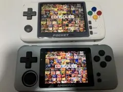 新品同様品 中華ゲーム機2台セット NEWpoketgo➕RG280メタル
