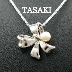 TASAKI タサキ アコヤ真珠 パールネックレス 4mm シルバー 保証書 