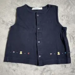 familiar ネイビー ベビーベスト 80センチ