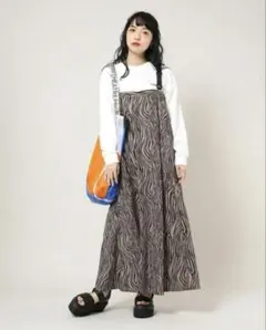 THOUSAND MILE ゼブラ柄キャミワンピース