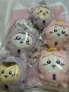 ちいかわ てんし あくま あかちゃんマスコット 5個セット　ノベルティ団扇付き