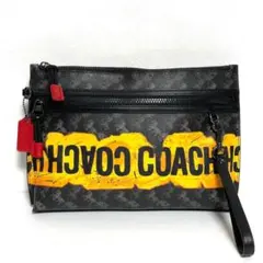 ✨希少 美品✨COACH ホース&キャリッジ総柄 クラッチバッグ F84738