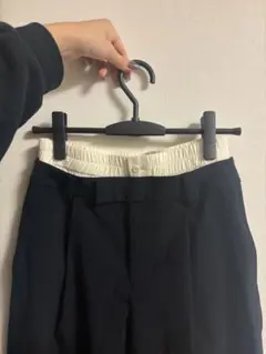 ユナイテッドアローズ ネイビー テーパードパンツ