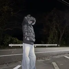 uniqlo（old）00sファーダウンジャケット 光沢 y2k opium