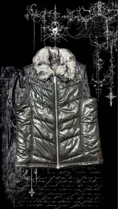 ファー 平成ギャル男 グランジ y2k archive お兄系 ダウンベスト