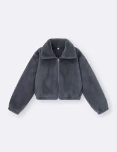 GU フラッフィーブルゾン　グレー　XL