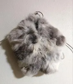 【未使用】ファーティペット ビジュー付 クリップ式 OPAQUE.CLIP