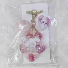 【Mikkoキャミー＊アクリルキーホルダー】①ファーボール付き