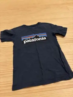 patagonia ネイビー Tシャツ S (7-8歳) キッズサイズ　紺