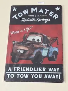 Tow Mater ブリキ看板