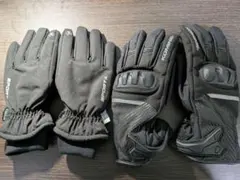 【新品】バイクグローブ2点セット　3M冬用＆KOMINE GK-846ブラック