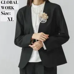 ニコちゃん⭐︎様✨GLOBAL WORK ウツクシルエット ノーカラージャケット