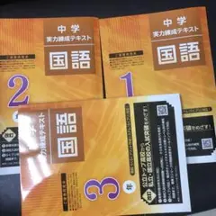 中学実力練成テキスト1.2.3国語