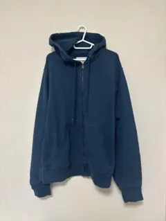 【Champion】ネイビー ジップアップパーカー フード付き