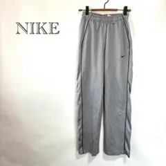 【ナイキ】 トラックパンツ S グレー DRI-FIT ロゴ刺繍 スポーツ