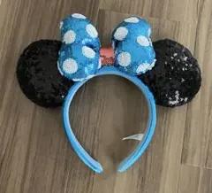 ディズニー カチューシャ スパンコール 水色　ブルー　ドット　ジュビリーのサムネイル