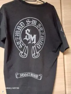ブラック グラフィックプリント Tシャツ Lサイズ