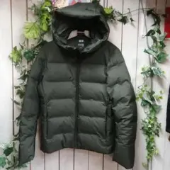 MK331★ユニクロ★シームレスダウンパーカー★ カーキ★サイズS