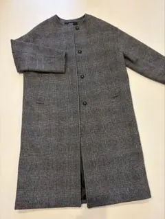 【美品】ジャーナルスタンダード　スーパー140ビーバーノーカラーコート 38