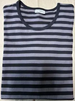 marimekko ボーダーTシャツ 長袖 ブラック×グレー Mのサムネイル