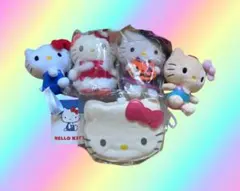 ハローキティ マスコットセット 4体ネームホルダー