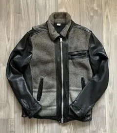 売り切りセール　ロンハーマン 黒 レザージャケット S Ron Herman California Cow Leather Sports Jacket New Arrival News