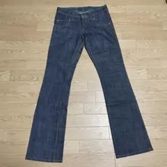 リー　Lee デニムパンツ　インディゴ　26 ステッチ　日本製　フレア