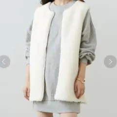 chico ボアベストジャケット