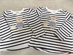 petit main ストライプ 長袖カットソー 80 100cm