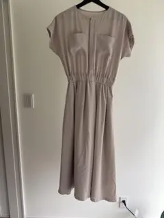 ベージュ 半袖 ロングワンピース / ROPE’PICNIC