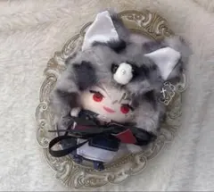ぬい服 10cm ねこ 黒 被り物 にじぱぺっと
