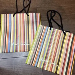 Paul Smith ストライプ ショップ袋 2枚セット