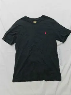 ■ポロ ラルフローレン VネックTシャツ ブラック系 メンズ L