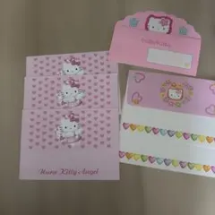 平成レトロハローキティ レターセット 封筒　メモ用紙