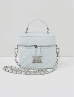 Darich キルティングスクエアミニバッグ　SAX