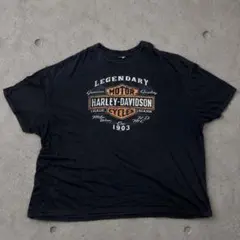 HARLEY-DAVIDSON ハーレーダビットソン　Tシャツ 古着　黒