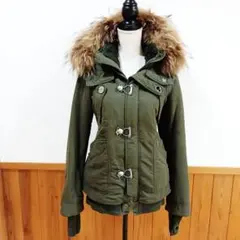 スライ SLY ラクーンファーモッズコート フェアリーグランジ カーキ 2