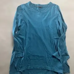 TIGRE BROCANTE ターコイズ グリーンVネック 長袖Tシャツのサムネイル