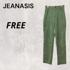 JEANASIS ジーナシス グリーン 緑 F チノパン カラーパンツ 春 秋