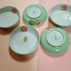 紅葉デザインの特選有田焼小皿セット