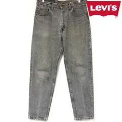 LEVI'S 90s 米国製 550 先染め ブラックデニム W34 L30