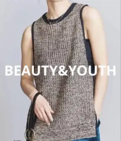 最終値下げ！！！BEAUTY&YOUTH ニットベスト ブラック・ベージュ